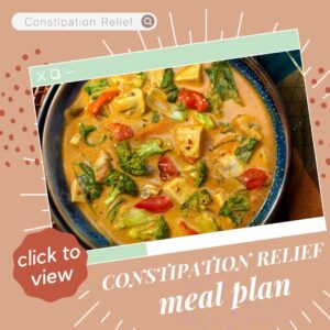 Constipation meal plan cover