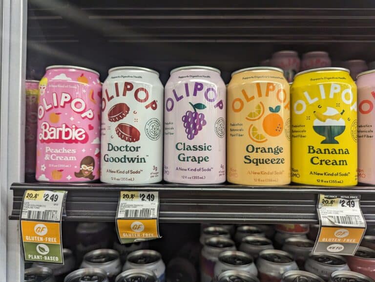 Olipop on shelves at Sprouts for Olipop Discount Code blog post