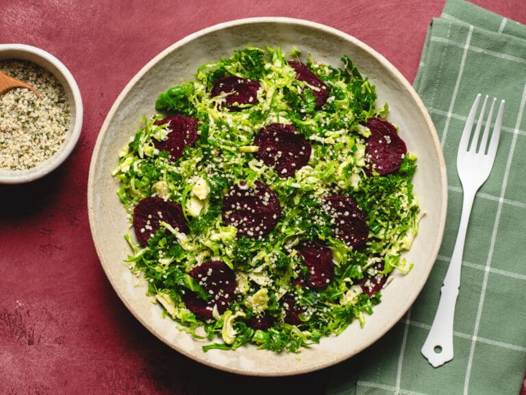 Beet and Kale Salad with Nutty Hemp Crumble
